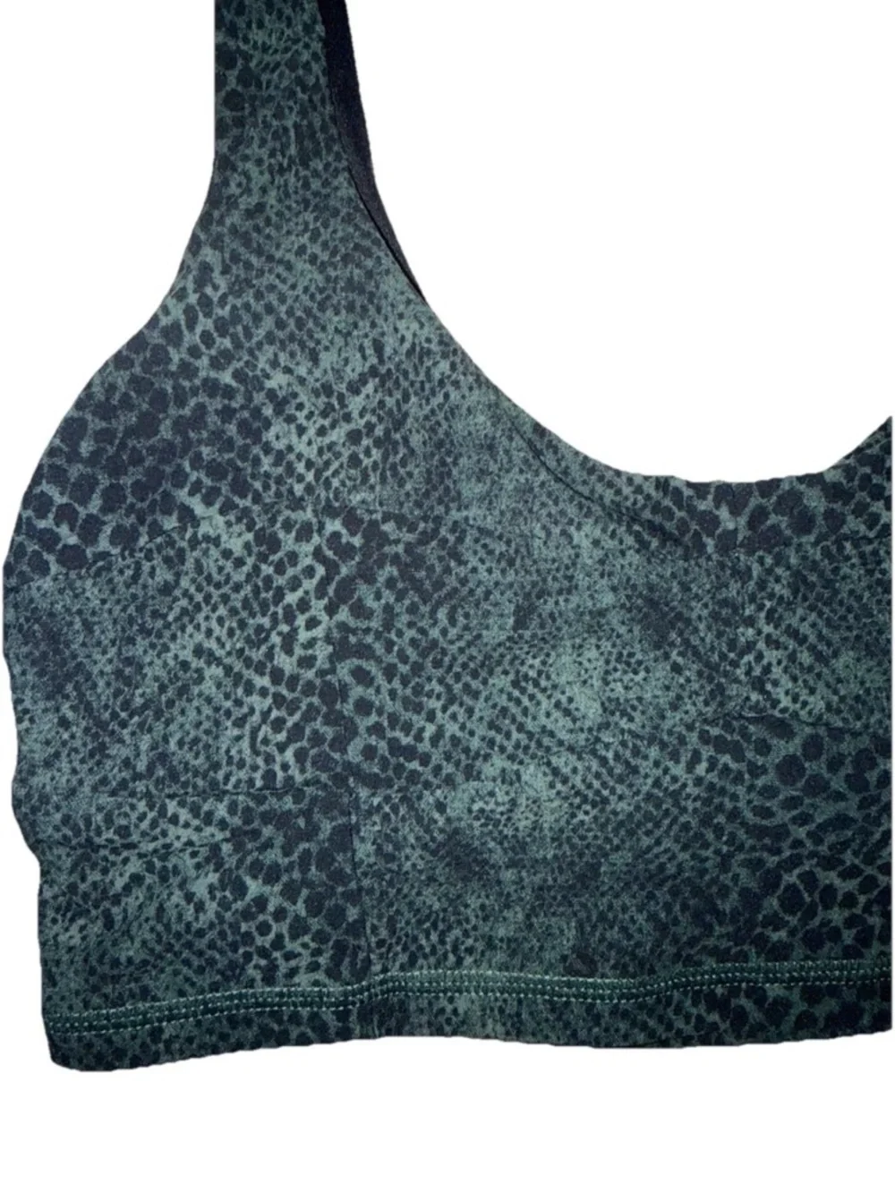 The Upside Cobra Green Animal Print Sports Bra 6 Anthropology Activewear, Yoga